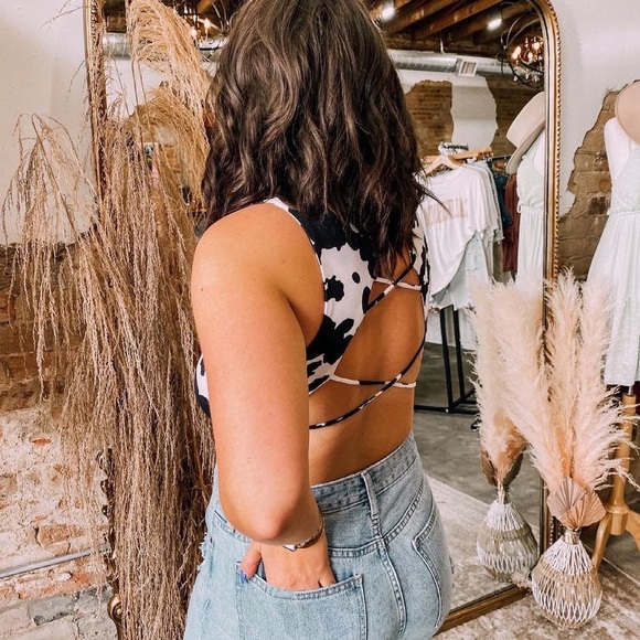 COWPRINT BODYSUIT - Picture 2 of 5